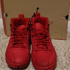 Jordan Red Suede Sneakers